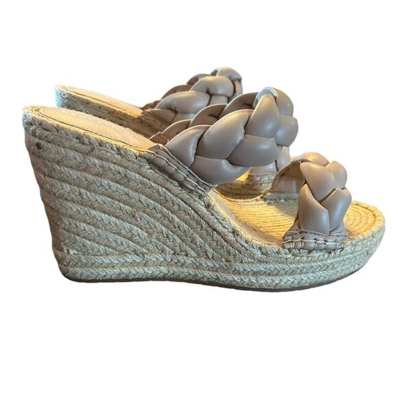 Kenneth Cole Olivia Braid Slip On Espadrille Wedge Platform  Sandals NEW 10 - Picture 1 of 11